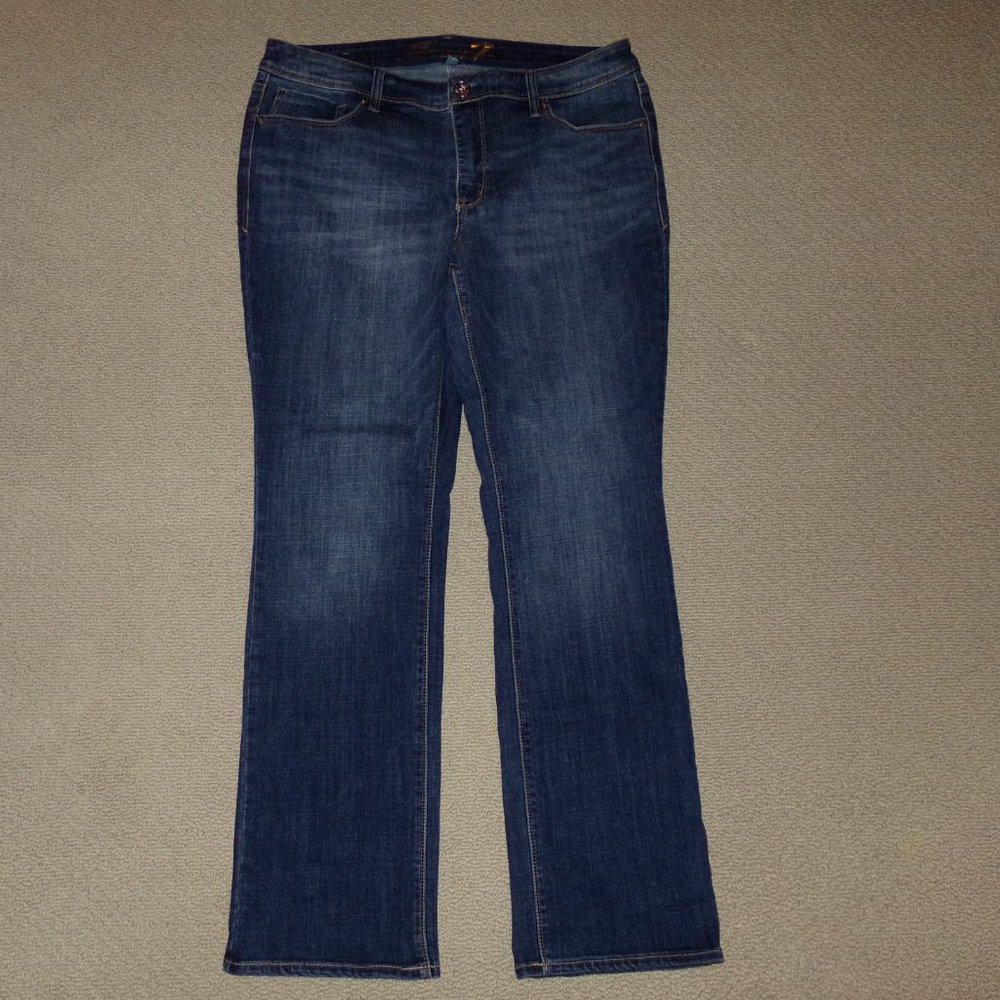 WOMENS SEVEN7 BOOT JEANS SZ 18